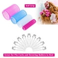 thumbnail image 3 of Self-Grip Rollers Set - 60 Pcs Multicolored Curlers and Clips for Hairstyling, 3 of 14