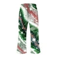 thumbnail image 5 of QATAINLAV Women's Cotton Linen Pants American Flag Patriotic Capris Pant 4th of July Independence Day Drawstring Elastic Waisted Cropped Trousers Green 3XL, 5 of 5