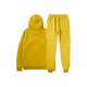 thumbnail image 4 of Ceisia Men's Solid Color Hooded Tracksuit Set with Cargo Pockets for Casual & Sports Wear Yellow L Gifts, 4 of 5