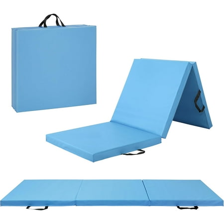 All Purpose Folding Anti Tear Exercise Training Aerobic Fitness Gym & Gymnastics Balance Mat | Multiple colors