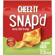 Cheez-It Snap'd Jalapeno Jack Cheese Cracker Chips, Thin Crisps, 7.5 oz