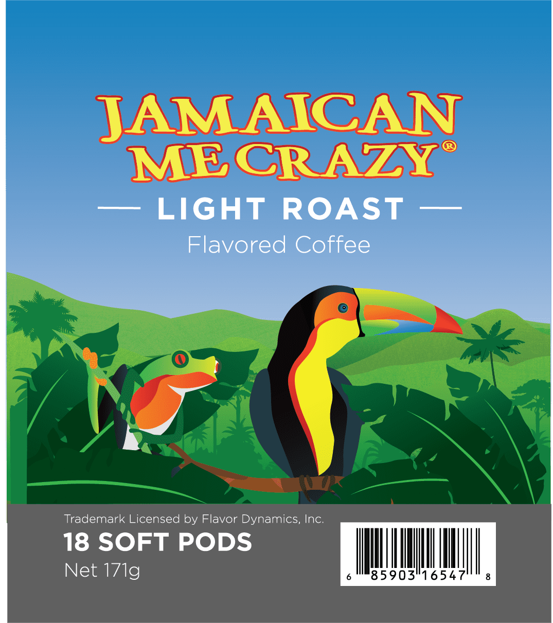 Wolfgang Puck Soft Coffee Pods, Jamaica Me Crazy, 9.5 Gram, 18-Count (Pack of 3)