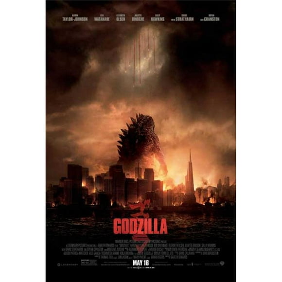 Pop Culture Graphics MOVGB00045 Godzilla Movie Poster Print, 27 x 40