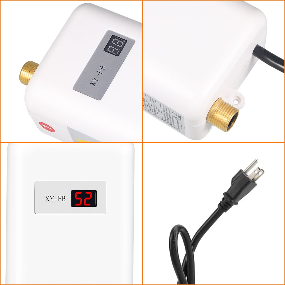 JahyShow 3000W Electric Tankless Instant Hot Water Heater for Bathroom Kitchen