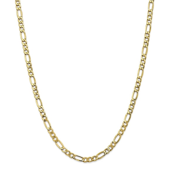 10K Yellow Gold Figaro chain 16 in 5.35 mm 5.35mm Semi-Solid