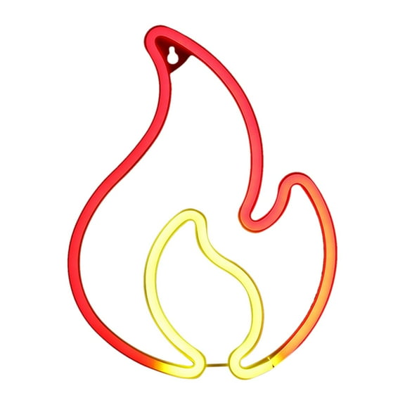 Letrero de LED de llama para decoración colgante de pared letreros de decorativos operados por USB para Bar de vacaciones en la habitación Sunnimix Señal de neón