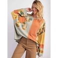thumbnail image 2 of Sudadera con capucha de retazos para otoño e invierno de 2024, sudaderas vintage estilo Harajuku, ropa de calle ajustada de manga larga, ropa para mujer, 2 of 5