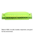 thumbnail image 3 of Uxcell Green Clearly Colorful Translucent Harmonica 10 Holes ABS Harp Mouth with Box, 3 of 6