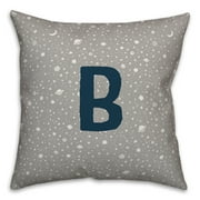 Creative Products Monogram B Space Doodle 16x16 Spun Poly Pillow