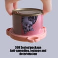 thumbnail image 6 of UNLLLL 3 in 1 Food Grade Silicone Pet Can Lid, Cat Paw Shaped Can Lid, Airtight Seal Cover for Wet Food Freshness, for Cats and Dogs Snack Sealing (Pink), 6 of 6