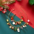 thumbnail image 3 of SPEKSEE Christmas Necklace Bracelet Rhinestone Snowflake Collar Necklace Snow Flake Jingle Bell Bracelet Festive X-Mas Christmas Jewelry for Women, 3 of 21