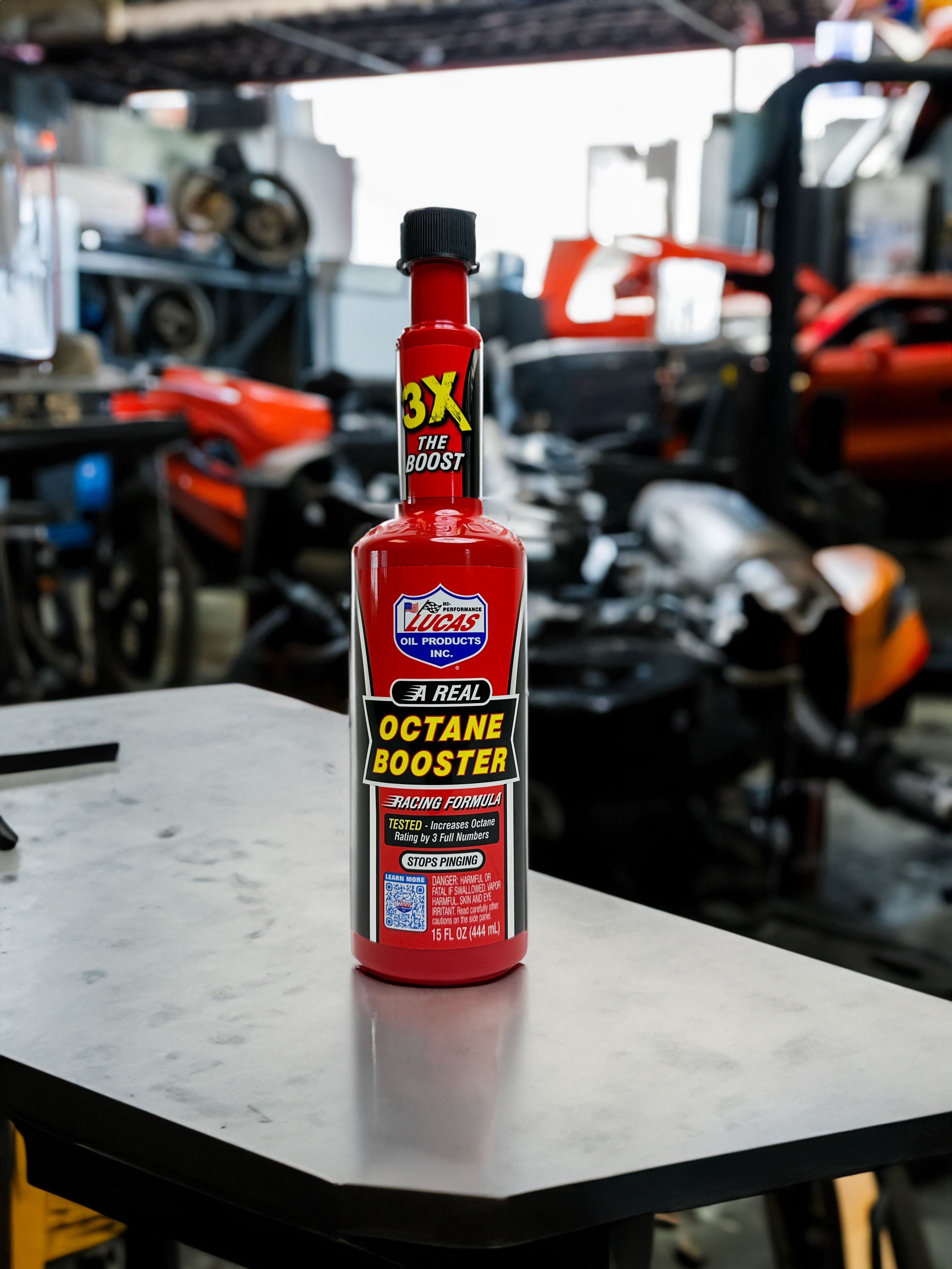 (24 pack) Lucas Oil 10026 Fuel Treatments, Octane Booster Bottle, 15 Ounce Bottle 0.95 Pound Gas Fuel Type