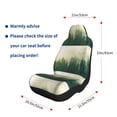 thumbnail image 3 of Uemuo Fog Forest Pattern Car Seat Covers for Front Seats Waterproof Seat Covers for Cars, Universal Auto Front Seats Protector Fits for Car-1, 3 of 6