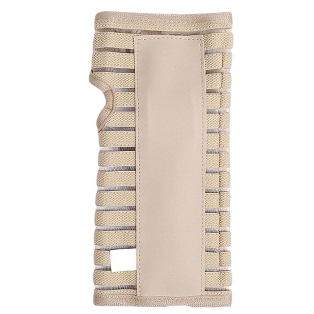 Férula de muñeca, estabilizador de brazo, férula de mano, férula metálica oculta extraíble Grande Beige Izquierdo