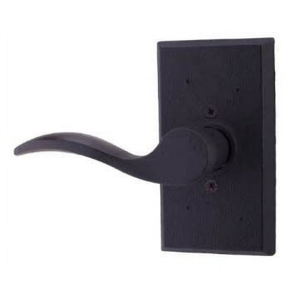 Weslock L7305H2--0020 Left Hand Carlow Square Half Dummy Lock Black Finish