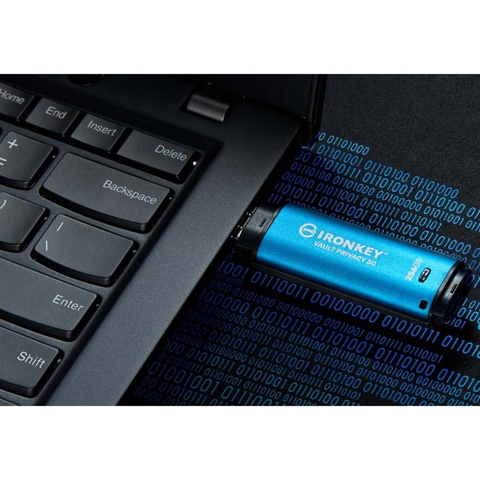 Kingston IronKey Vault Privacy 50 USB Drive FIPS 197 Certified XTS-AES 256-Bit Encryption for Secure Data