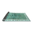 thumbnail image 2 of Ahgly Company Indoor Square Oriental Light Blue Traditional Area Rugs, 8' Square, 2 of 4