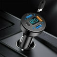 thumbnail image 5 of 4 USB QC3.0+PD USB Car Cigar Charger Lighter Digital LED Voltmeter 12V/24V, 5 of 6