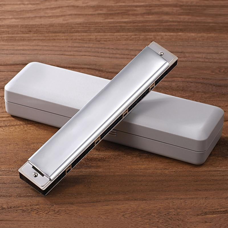 CEORPER Blues Harmonica in C, 24 Holes Harp Diatonic Harmonica, Mouth Organ Harmonica