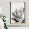 thumbnail image 3 of IDEA4WALL Framed Canvas Wall Art Blooming Succulent Botanical Art Black And White Desert Plants Floral Photography Print Rustic Minimal for Living Room, Bedroom, Office - 24"x36" Natural, 3 of 5