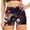 White, variant on GTEYOIJN Womens Yoga Shorts Pack Tapered Pants Biker Shorts Charming Floral Print Yoga Shorts for Women Comfort Meets Style