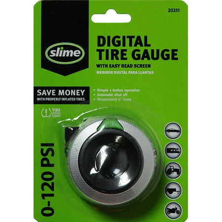 Slime Digital Tire Pressure Gauge with Hose - 20251