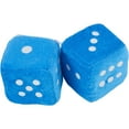 thumbnail image 4 of Blue Fuzzy Dice, 3 Inch Square, 4 of 5