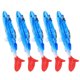 thumbnail image 4 of 5 unids/bolsa cuerpo azul cola roja PVC cebo suave agua salada Weever cebo accesorio de pesca, 4 of 5