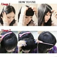 thumbnail image 4 of Short Neat Bangs Clip in Front Hair Extensions Fringe Bang Wig for Women, 4 of 4