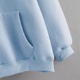 thumbnail image 4 of Bmisegm Sweat à Capuche Lapin à Manches Longues pour Femmes Pull Décontracté Bleu m, 4 of 5