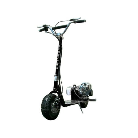 Family Gas Scooter - ScooterX Dirt Dog 49cc Black, (Non-CA Compliant)