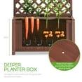 thumbnail image 6 of Jocisland 2 Pack Wooden Raised Garden Bed for Outdoor, Deep Large Planter Box with Diamond Lattice Box for Climbing Plants (3×2×6 ft), 6 of 8