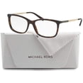 thumbnail image 2 of Michael Kors MK4030 VIVIANNA II 3106 54M Dark Tortoise Rectangle Eyeglasses For Women+FREE Complimentary Eyewear Care Kit, 2 of 5