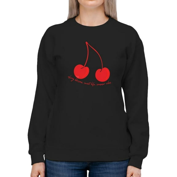 Cherry Blossom Sweet Life Sweatshirt Women -Image by Shutterstock, Female 4X-Large