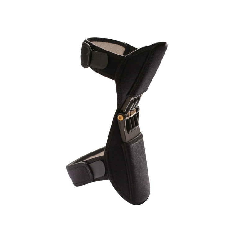 Spring Powered Knee Support Brace, Black, One Size (JB8431)