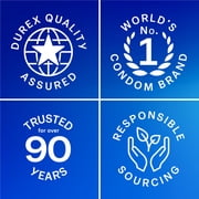 Durex Condoms For Men, Extra Sensitive Thin Condoms, Lubricated Rubber Latex, FSA/HSA, 12 ct