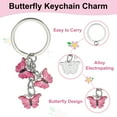 thumbnail image 3 of Uxcell Keychains for Women, Enameled Charm Keychain Car Key Ring Pendant Key Chains, Handbag Decor Glossy Pink, 3 of 6
