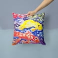 thumbnail image 2 of Carolines Treasures 6116PW1414 Fish - Koi in the pond Decorative   Canvas Fabric Pillow 14Hx14W multicolor, 2 of 4