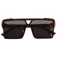 thumbnail image 4 of Txlixc Gafas de sol de moda para niños Gafas de montura cuadrada de triángulo plano simple con protección UV 400 Txlixc  Moda, 4 of 9