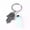 Opal, variant on Evil Eye Fatima Hamsa Hand Crystal Hexagon Pillar Key Ring Palm Keychain Pendant-Turquoise
