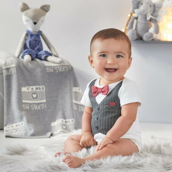 Elegant Baby My First Formal Boy Onesie, 6-9 Months
