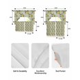 thumbnail image 5 of Lemon Flowers Swag Kitchen Curtains Sets for Windows 24 Inch Length, Summer Spring Fruit Watercolor Green Short Window Curtain Panels Swags Valances and Tiers 3 Piece Set for Cafe/Dining Room, 5 of 5