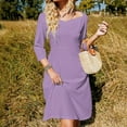 thumbnail image 3 of Lilac Purple Dress Summer Dresses Woman Street Style Big Size Casual Dress, 3 of 9