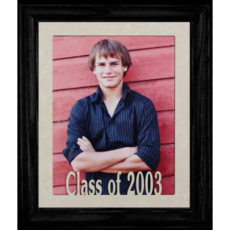 2003 Framed - 8X10 Class Of 2003 Portrait Senior/Graduate School Photo Keepsake Frame ~ Laser Cut Cream Mat With Frame