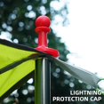 thumbnail image 2 of Thunder Proof Cap Anti-thunder Safe Awning Rod Outdoor Tent Poles Awning Hat For Camping, 2 of 5