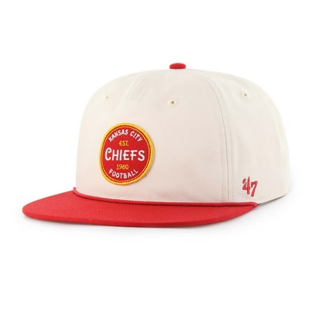 Men's '47  Natural Kansas City Chiefs Payson Captain Adjustable Hat