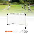 thumbnail image 2 of Portería de fútbol portátil, porterías de fútbol para porterías de entrenamiento en el patio trasero para práctica de fútbol con estuche de transporte Bomba de bola blanca M w, 2 of 8