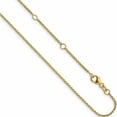thumbnail image 1 of 14K Yellow Gold Jbsp's 1.4mm Round Cable 2In+2In Adjustable Chain (26 X 1.4) Made In Italy 1357-22+4, 1 of 4