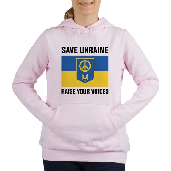 CafePress - Save Ukraine Raise Your Voices Women's Hooded Swea - Women's Hooded Sweatshirt
