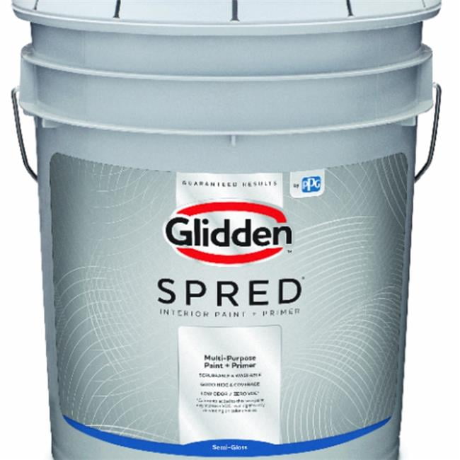 PPG Glidden GLSIN30WB05 Spred Interior Latex SemiGloss White Pastel
